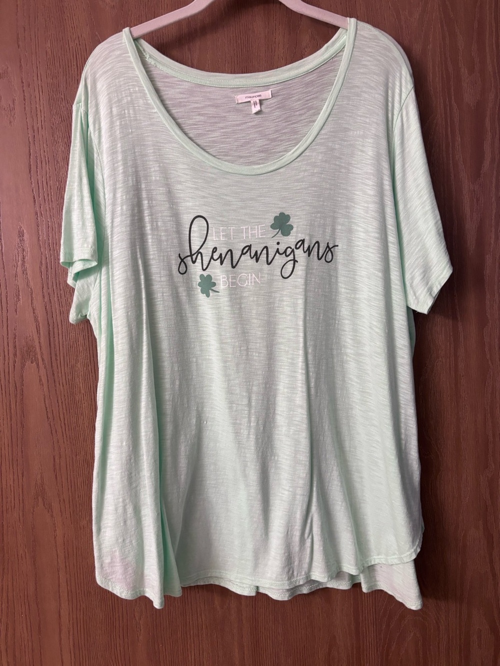 Maurices “Let the Shenanigans Begin” Women's Tee NWOT